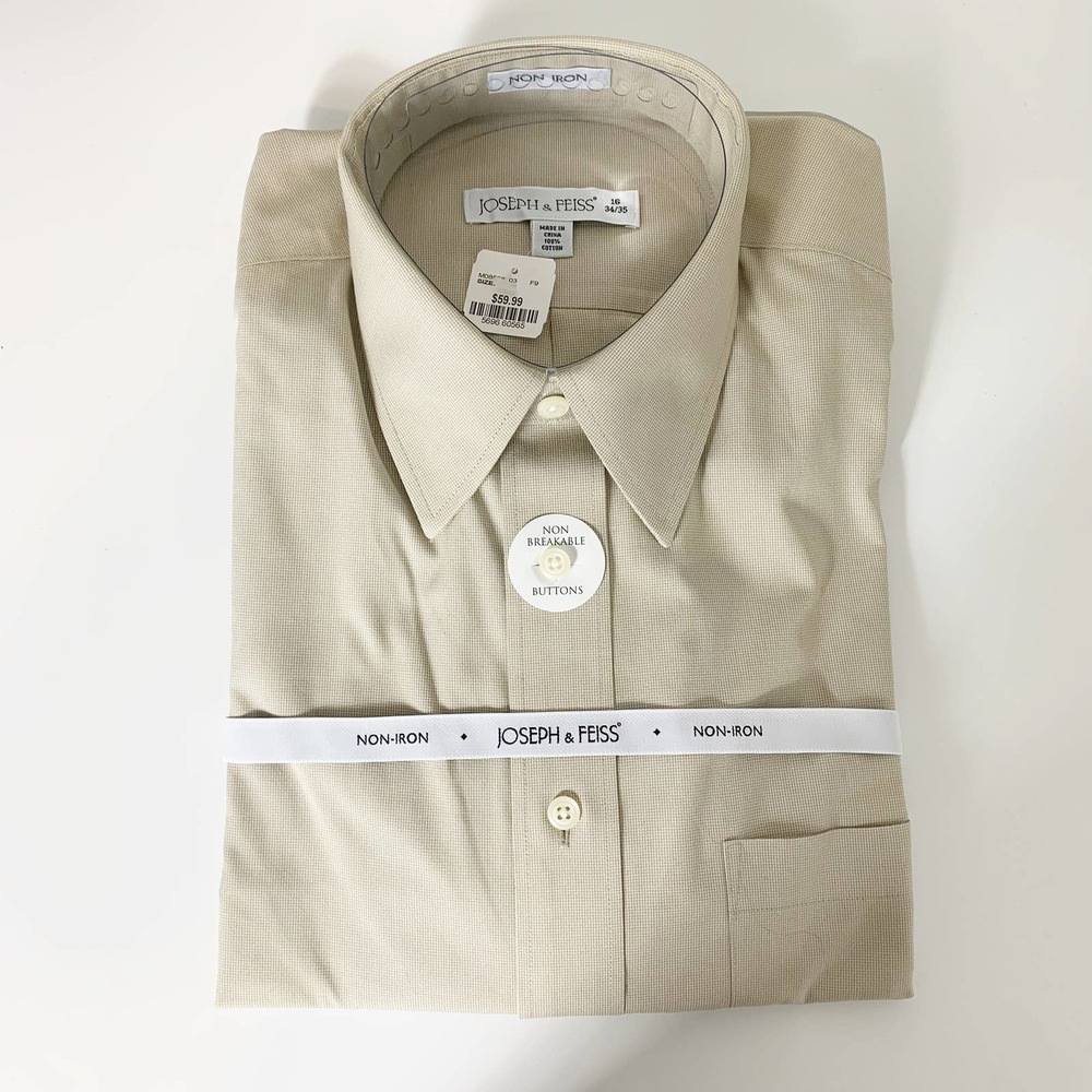 Joseph & Feiss | Non Iron Dress Shirt, Sz 16  34/35